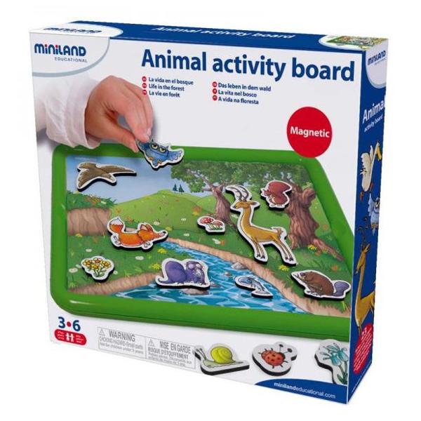 Animal activity board. Tablita magnetica cu animale