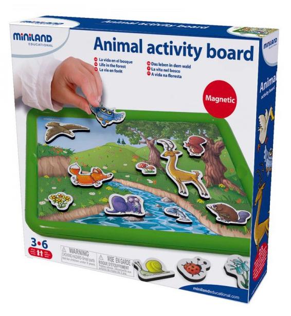 Animal activity board. Tablita magnetica cu animale