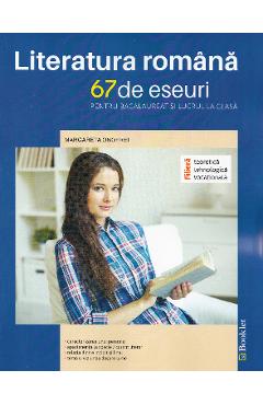 Coperta cărții 'Literatura romana. 67 de eseuri pentru bacalaureat si lucrul acasa - Margareta Onofrei'