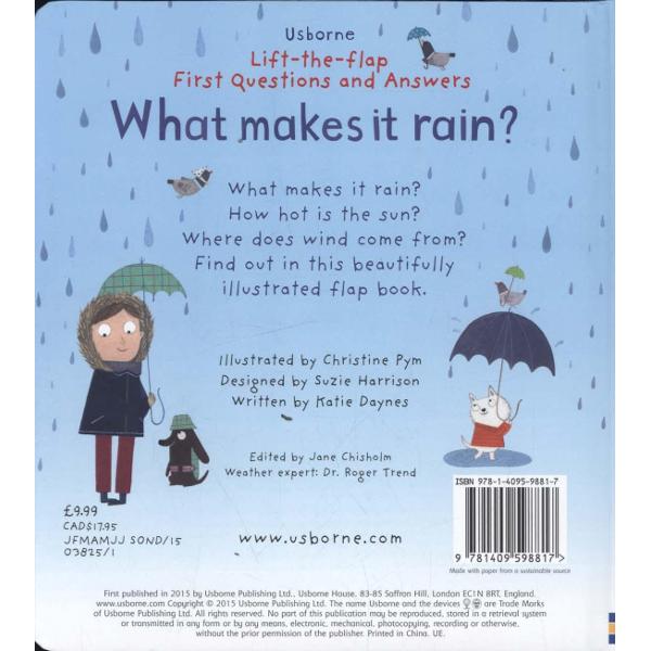 Lift-the-Flap First Questions and Answers What Makes it Rain