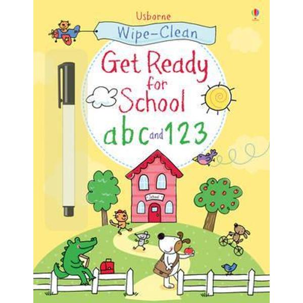 Wipe-clean Get Ready for School ABC and 123
