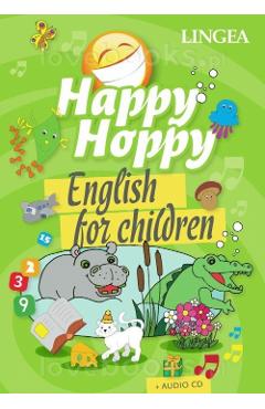 Coperta cărții 'Happy Hoppy. English for Children + Audio CD'