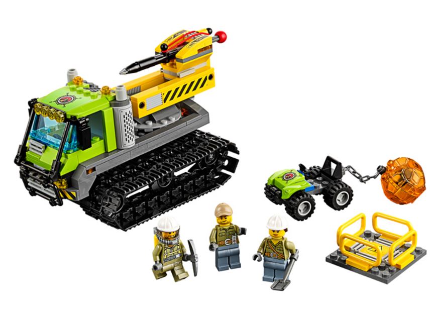 Lego City Tractor cu senile pentru vulcan 6-12 ani