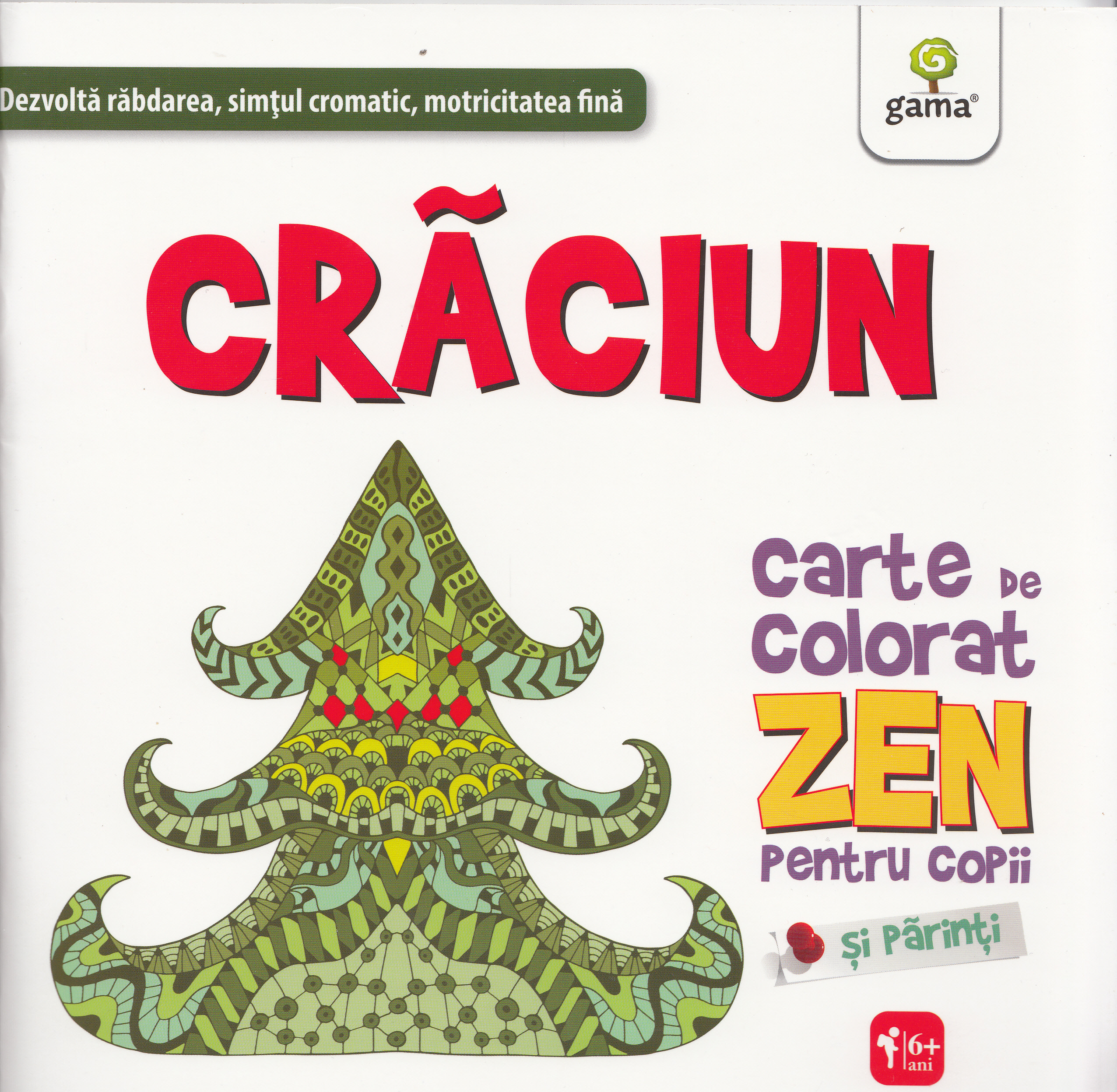 Craciun - Carte de colorat zen pentru copii si parinti