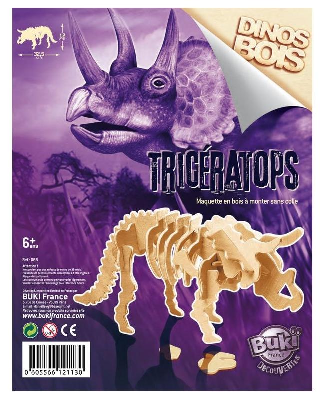 Triceratops - Dinozaur din lemn