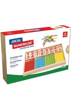 Imaginea produsului 'Jocul numerelor cu piese din lemn'