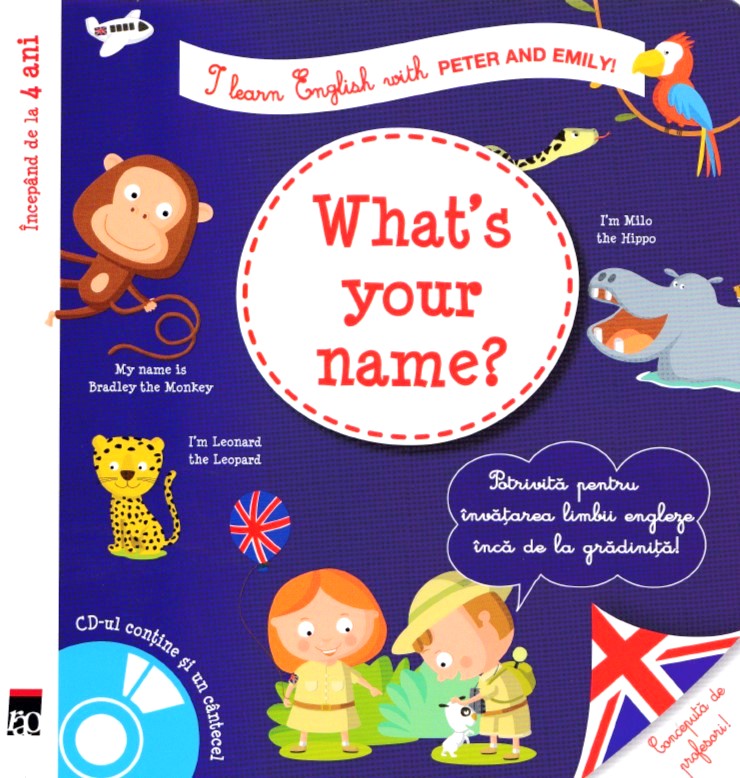 What's your name? + CD - I learn English with Peter and Emily - Annie Sussel, Christophe Boncens