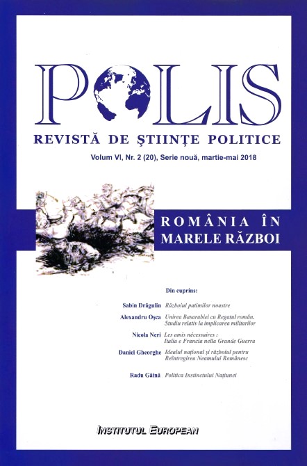 Polis vol.6 nr.2 (20), serie noua martie-mai 2018. Revista de stiinte politice
