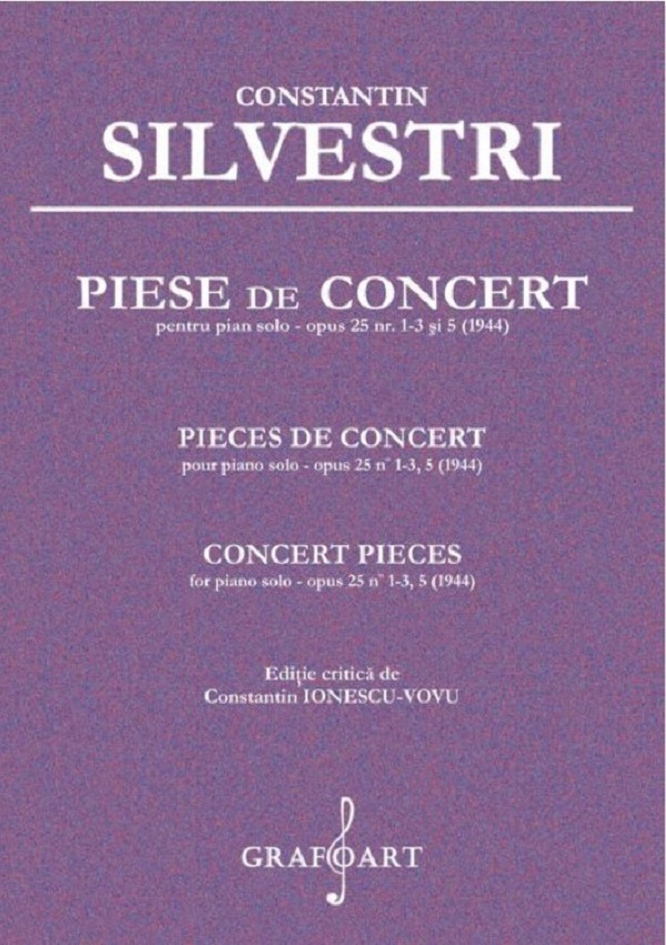 Piese de Concert pentru Pian solo opus 25 nr.1-3 si 5 - Constantin Silvestri