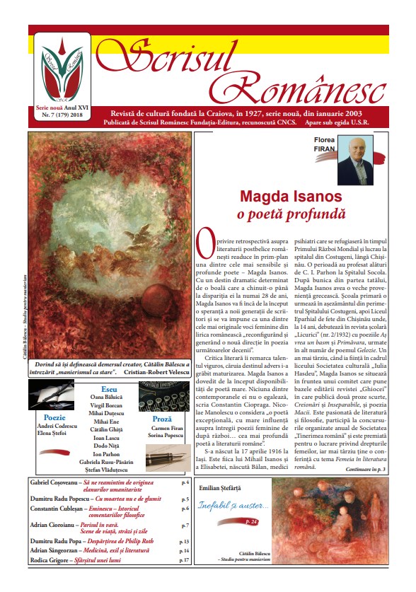 Revista Scrisul Romanesc Nr. 7 din 2018