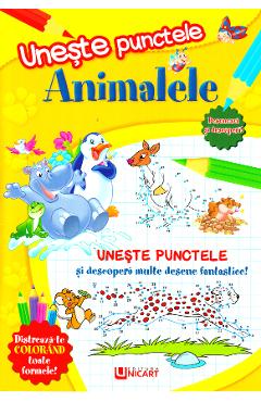 Coperta cărții 'Unește punctele - Animalele'