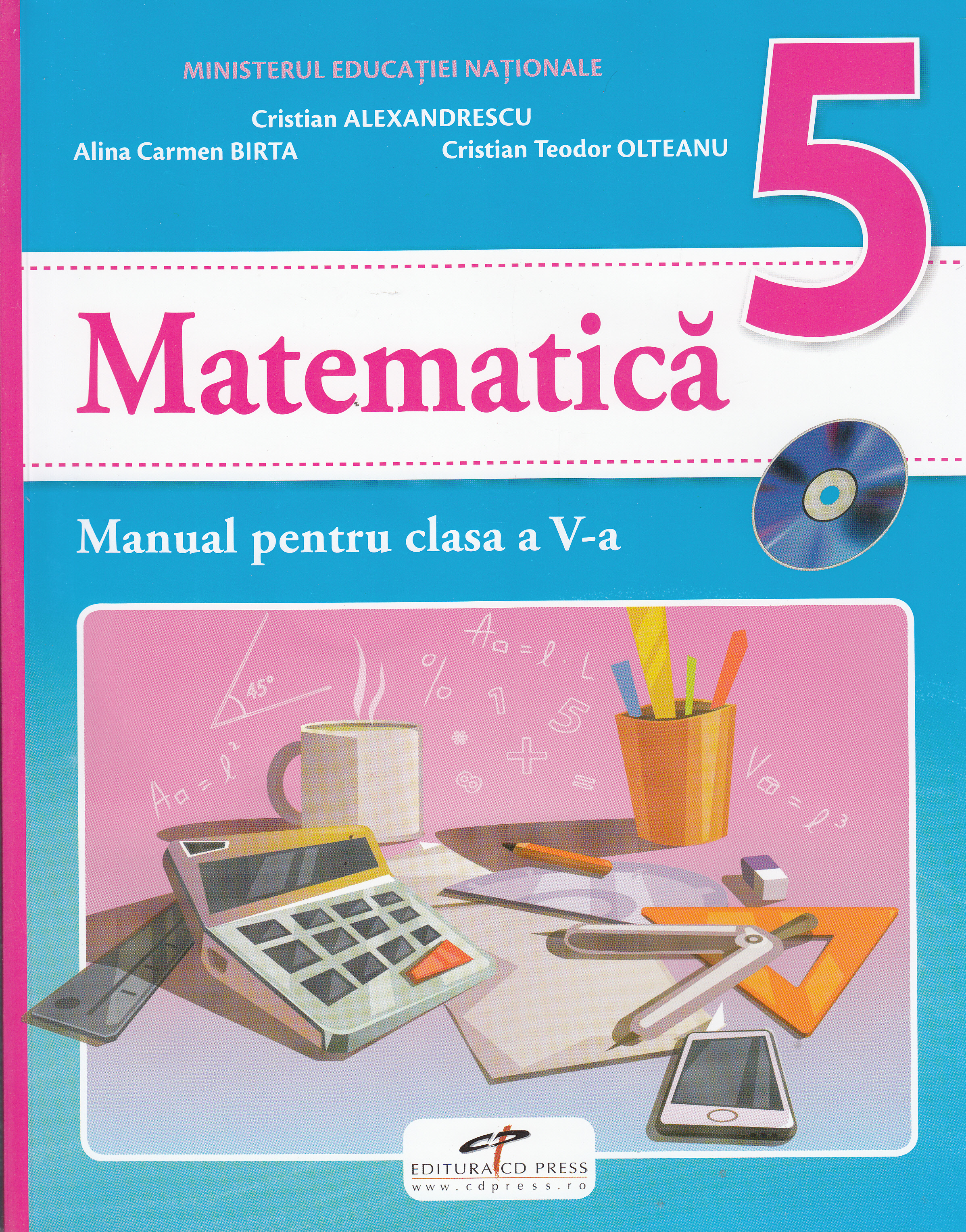 Matematica - Clasa 5 - Manual + CD - Cristian Alexandrescu, Alina Carmen Birta
