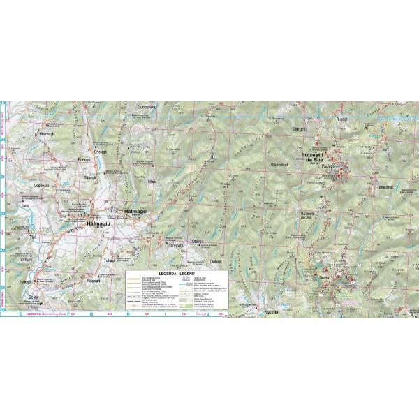 Muntii Bihorului - Platoul Padis - Harta de drumetie - Muntii nostri