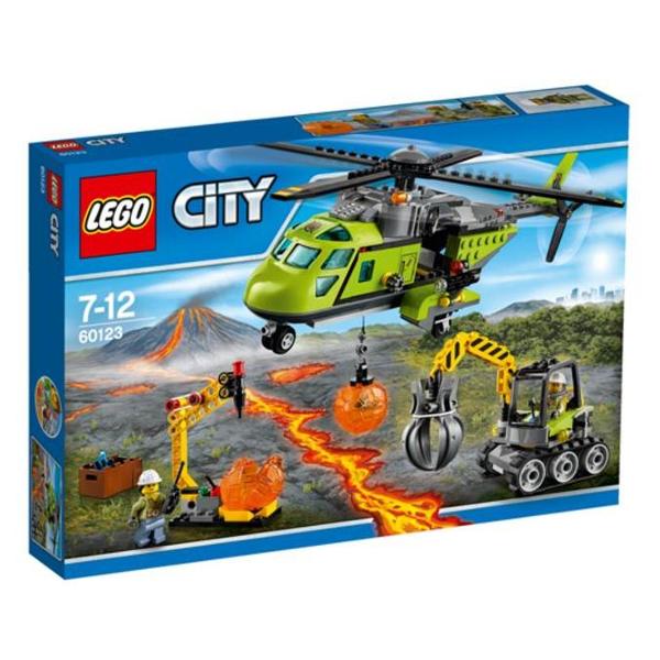 Lego City. Elicopter de aprovizionare la vulcan