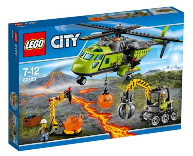 Lego City. Elicopter de aprovizionare la vulcan