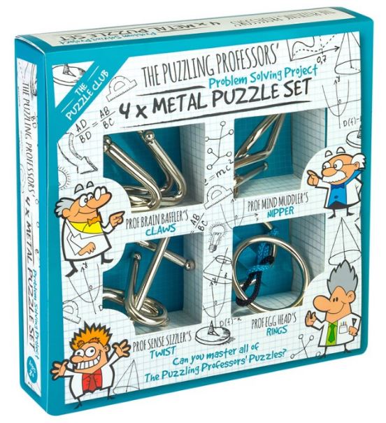 Puzzling Professors 4 x Metal Puzzles (Puzzle mecanic)