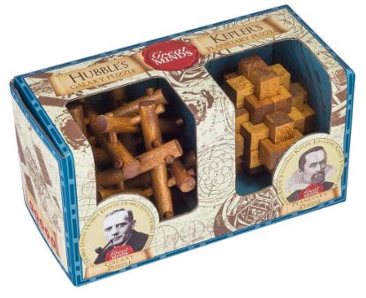 Great Minds - Set of 2: Edwin Hubble and Johannes Kepler (Puzzle mecanic)