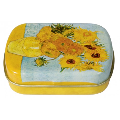 Cutiuta metalica, Floarea soarelui. Van Gogh