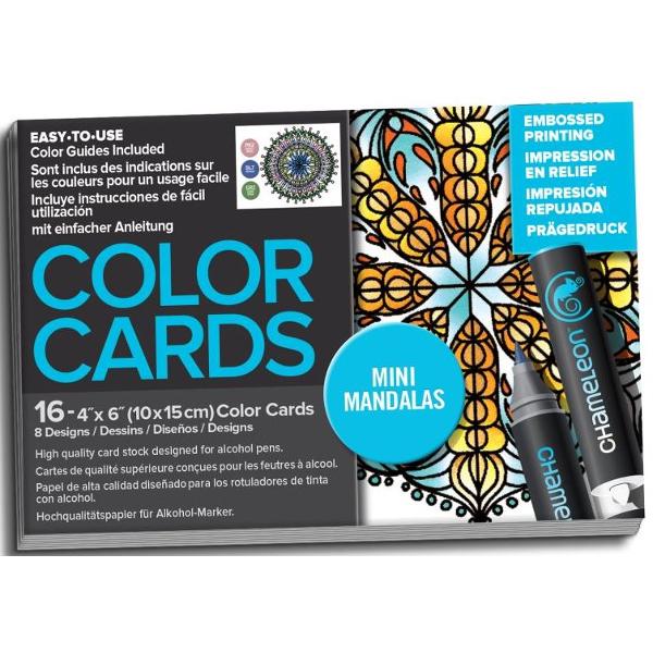 Carte de colorat - Chameleon Mini Mandalas