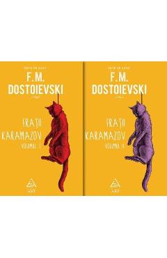 Coperta cărții 'Fratii Karamazov Vol.1+2 - F.M. Dostoievski'