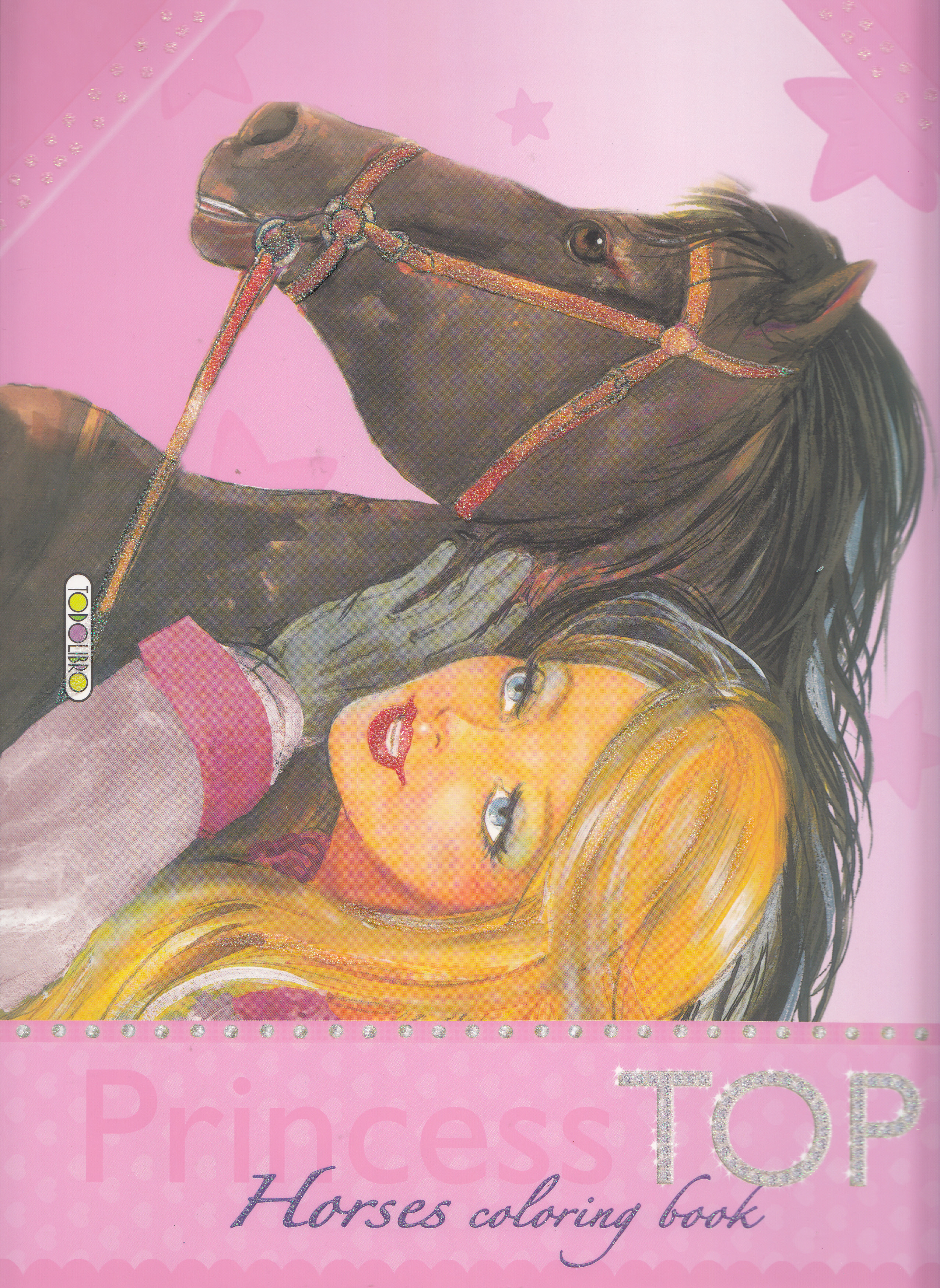 Princess Top - Horses Coloring Book