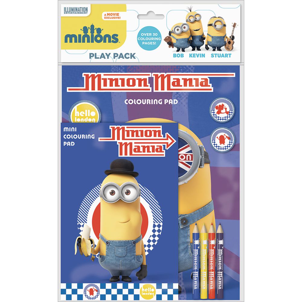 Minion Mania, Colouring pad. Mini trusa artist Minions