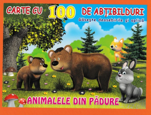 Animalele din padure - Carte cu 100 de abtibilduri