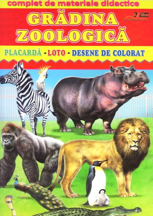 Gradina zoologica - Placarda, Loto, Desene de colorat