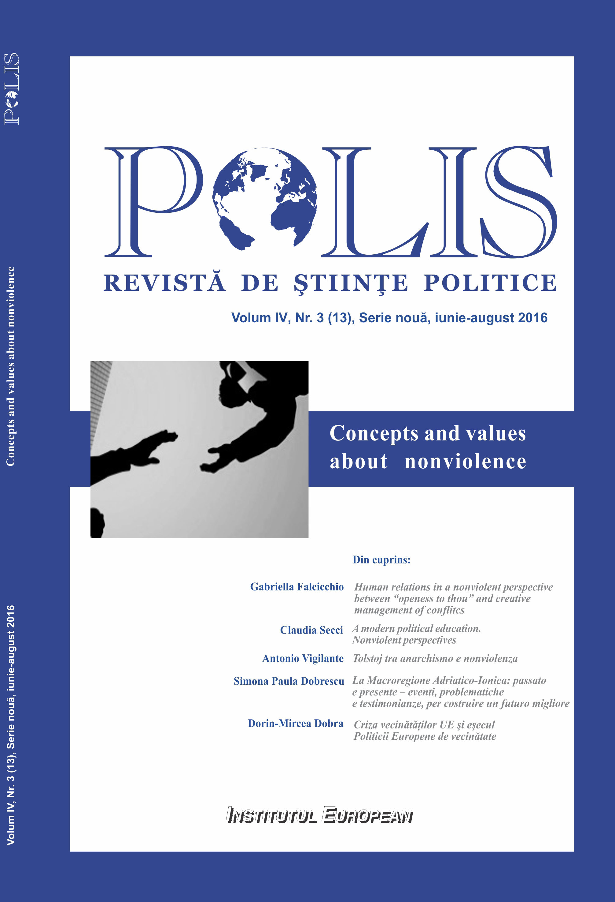 Polis vol.4 nr.3 (13) Serie noua iunie-august 2016 Revista de Stiinte politice