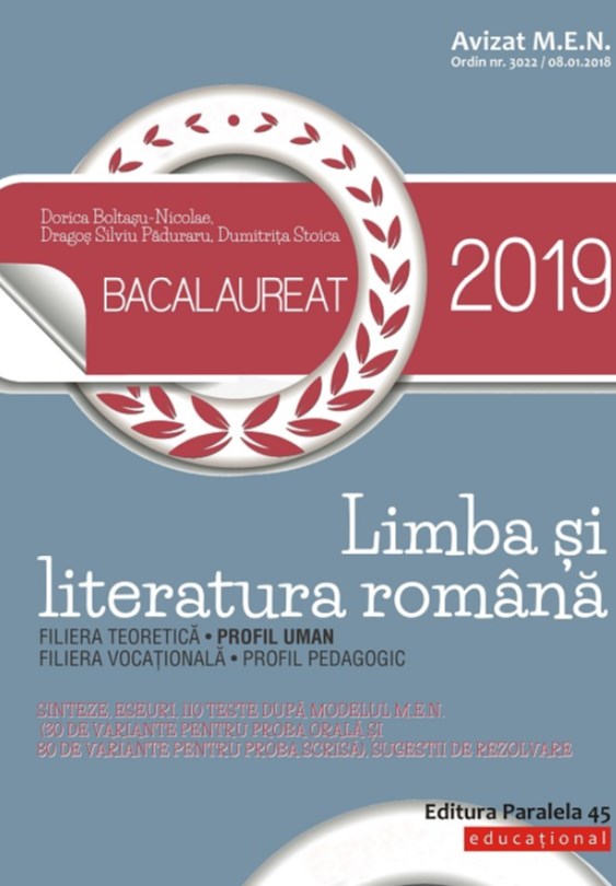 Bacalaureat 2019 - Limba si literatura romana. Profil uman - Dorica Boltasu-Nicolae