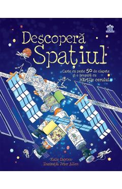 Coperta cărții 'Descopera Spatiul - Katie Daynes, Peter Allen'