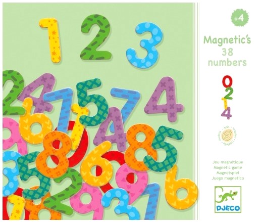 Magnetic's 38 numbers. Cifre magnetice