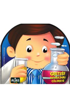 Coperta cărții 'Omul de știință. Abțibilduri colorate'