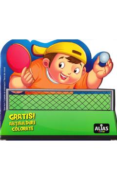 Coperta cărții 'Tenis de masă. Abțibilduri colorate'