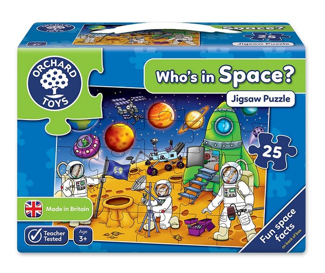 Who's in space. Puzzle Spatiul cosmic