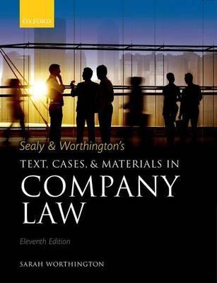 Sealy & Worthington's Text, Cases, and Materials in Company