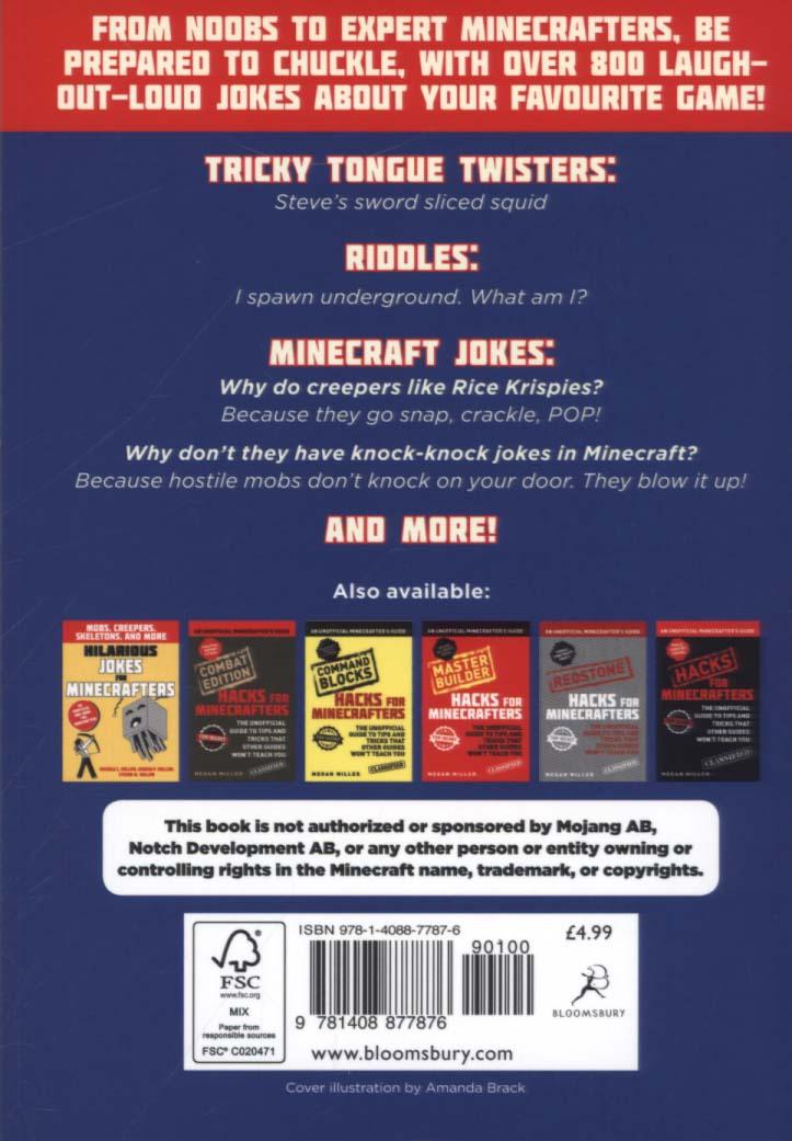 Jokes for Minecrafters: Booby Traps, Bombs, Boo-Boos, and Mo