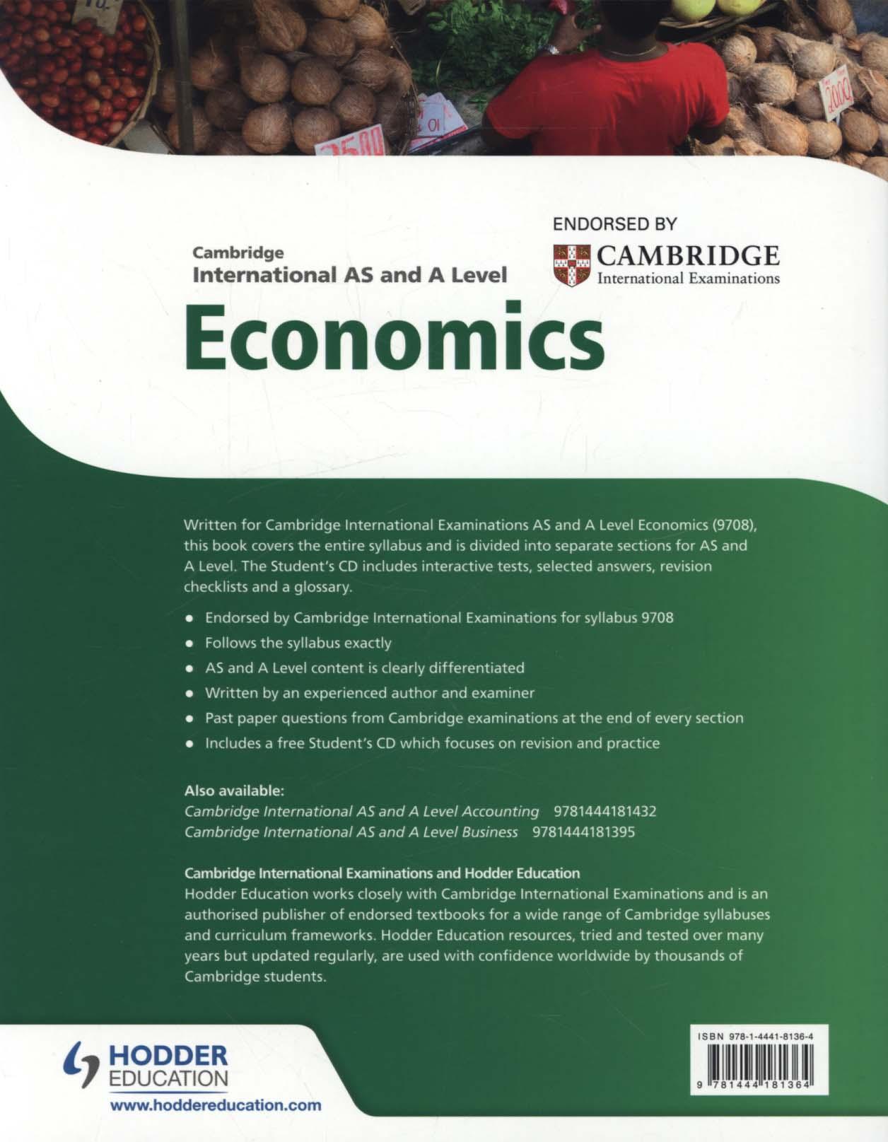 Cambridge International AS and A Level Economics