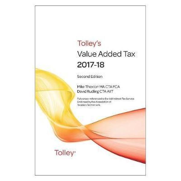 Tolley's Value Added Tax 2017-2018 (Second edition only)
