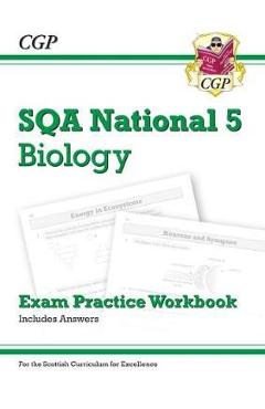 Coperta cărții 'New National 5 Biology: SQA Exam Practice Workbook - include'