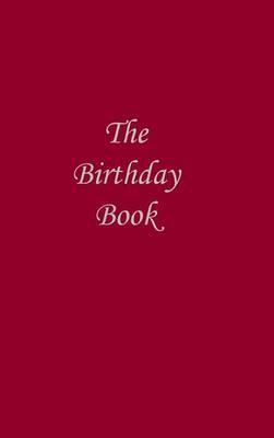 Birthday Book (Dark Red Cover)