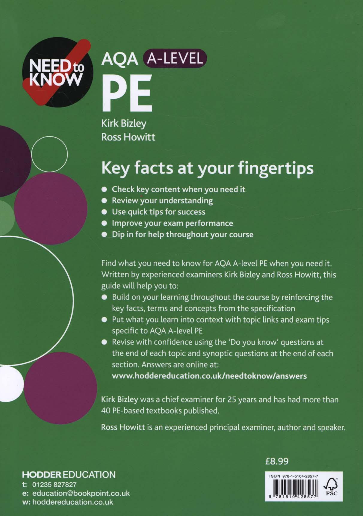 Need to Know: AQA A-level PE