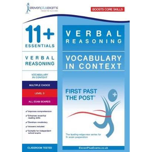 11+ Essentials Verbal Reasoning: Vocabulary in Context Level