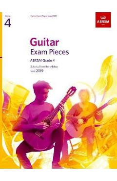 Coperta cărții 'Guitar Exam Pieces from 2019, ABRSM Grade 4'