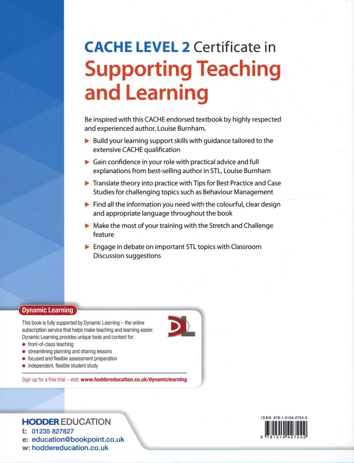 CACHE Level 2 Certificate in Supporting Teaching and Learnin