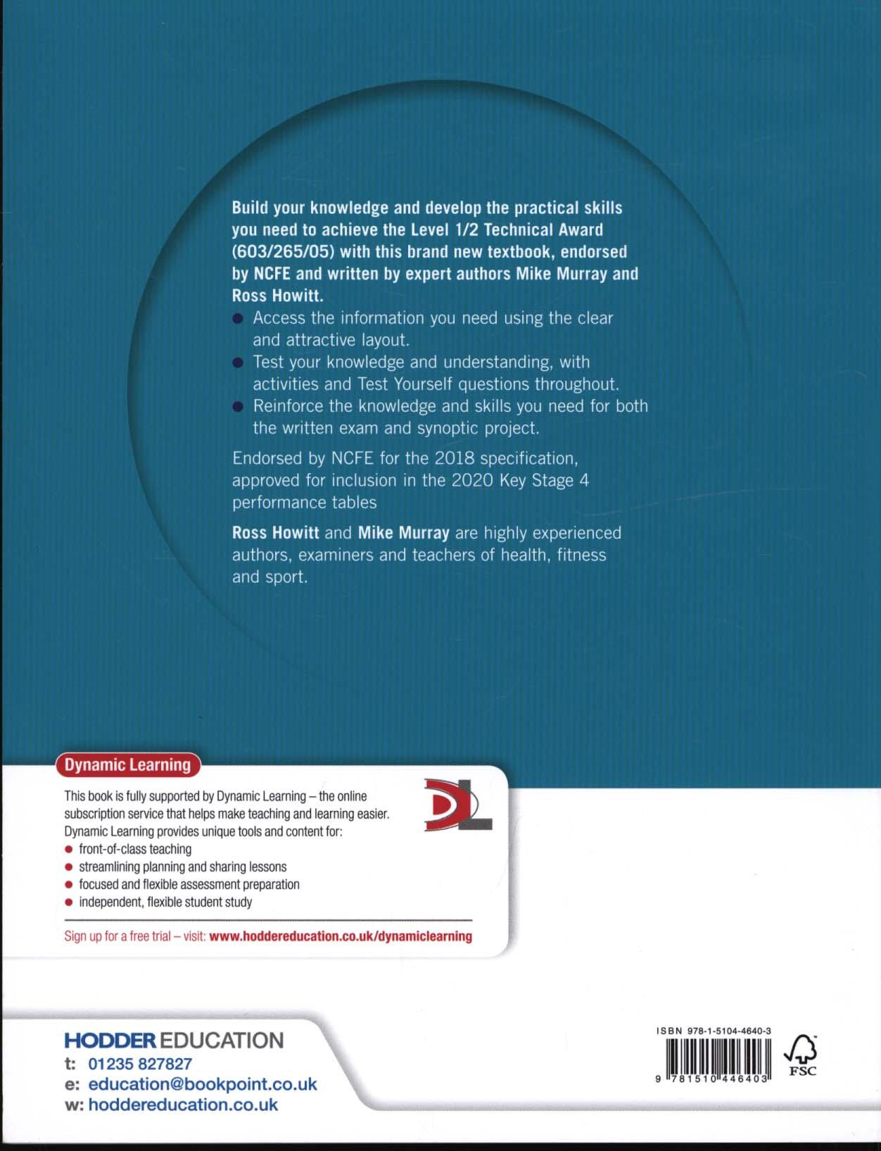 NCFE Level 1/2 Technical Award in Health and Fitness