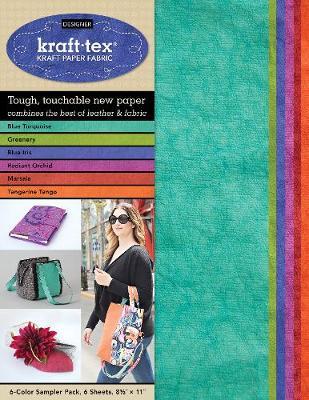 kraft-tex (R) Designer 6-Color Sampler Pack, 6 Sheets, 8 1/2