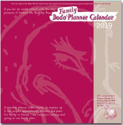 Dodo Family Planner Calendar 2019 - Month to View with 5 Dai