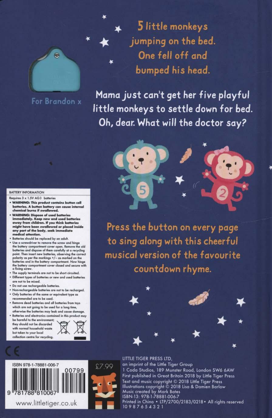 5 Little Monkeys Sound Book