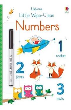 Coperta cărții 'Little Wipe-Clean Numbers'